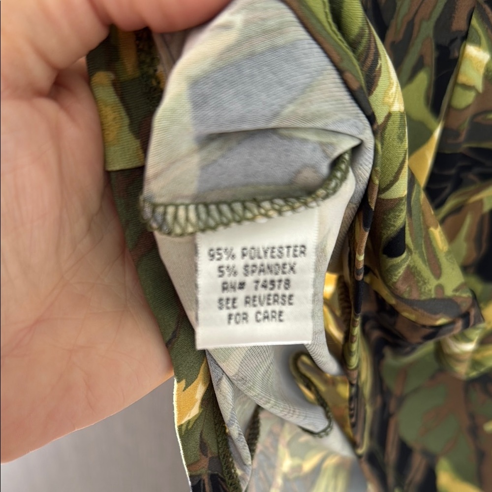 Cache Green and Yellow Fitted Tie Front Tank Top - Picture 14 of 17
